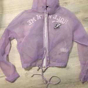 Cool light purple mesh jacket